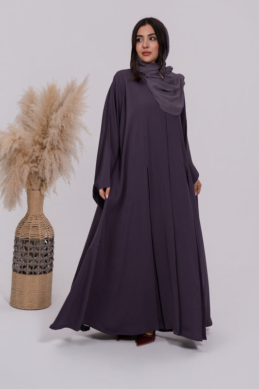 Formal Box Pattern Jacquard Abaya
