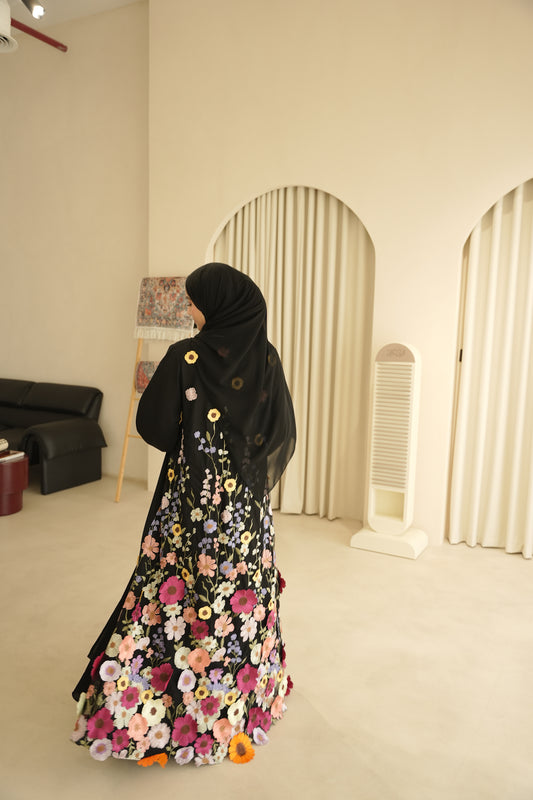 Floral Abaya - 102