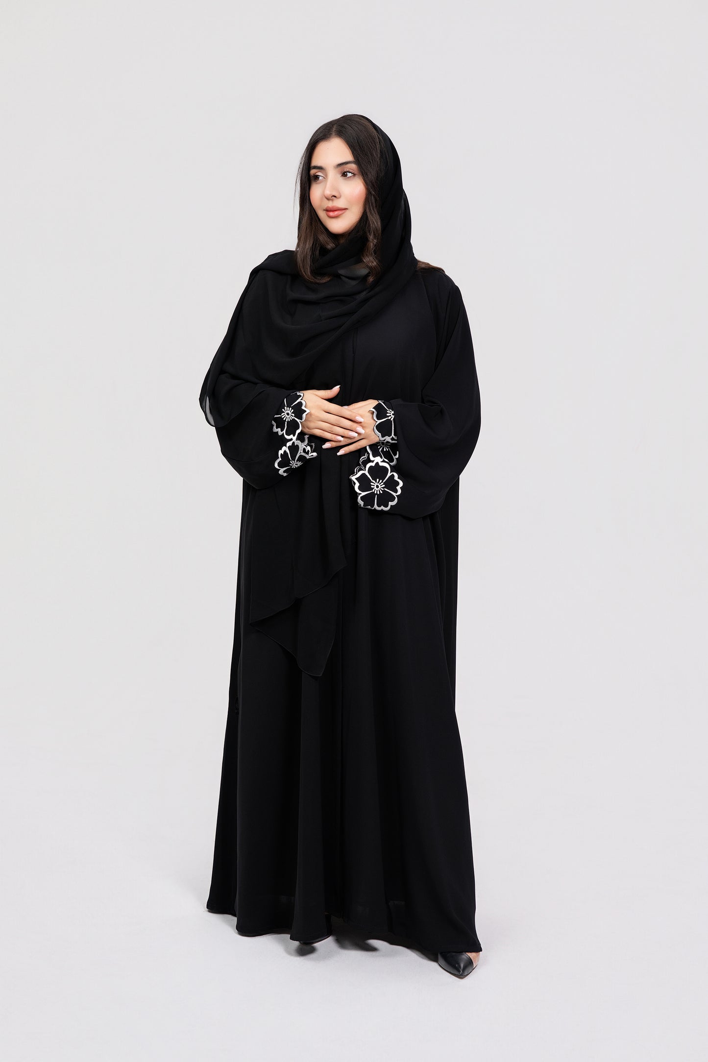 Floral Embroidery Abaya