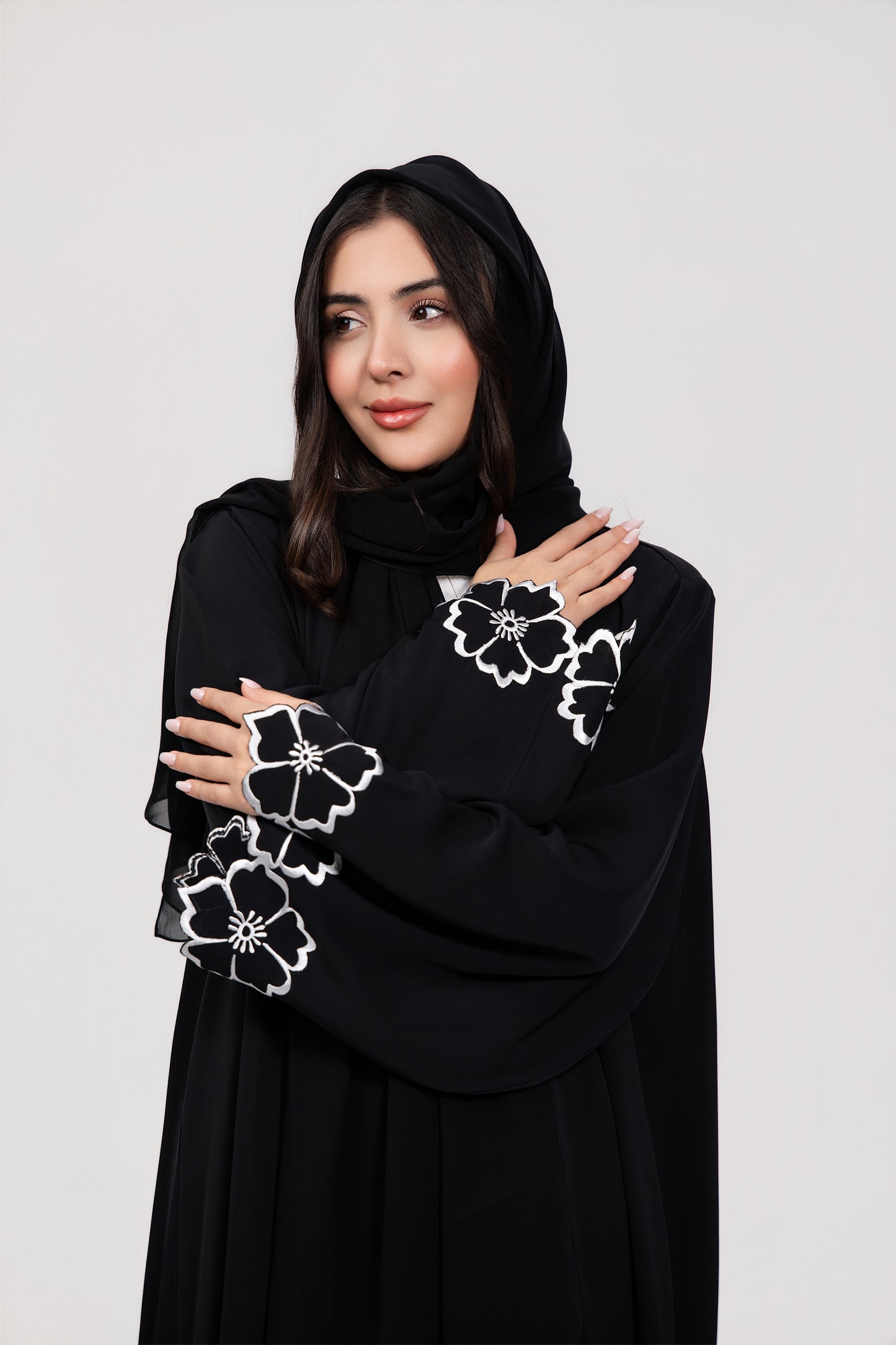 Floral Embroidery Abaya