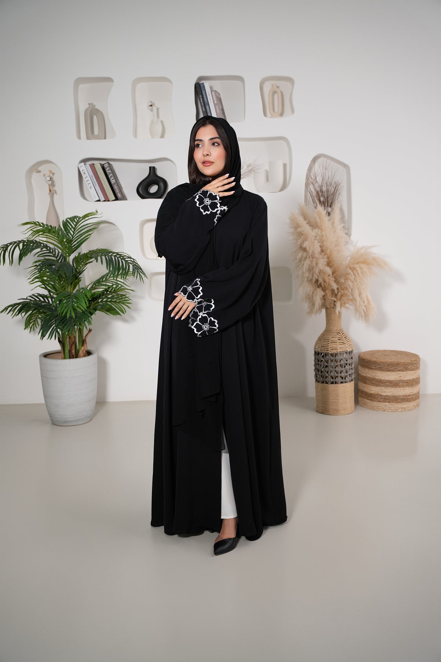 Floral Embroidery Abaya