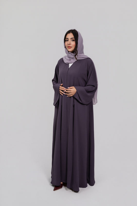 Formal Box Pattern Jacket Abaya